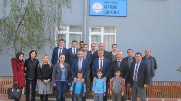 İl Milli Eğitim Müdürümüz Nevzat TÜRKKAN Türkeli Atatürk İlkokulunu ziyaret etti.