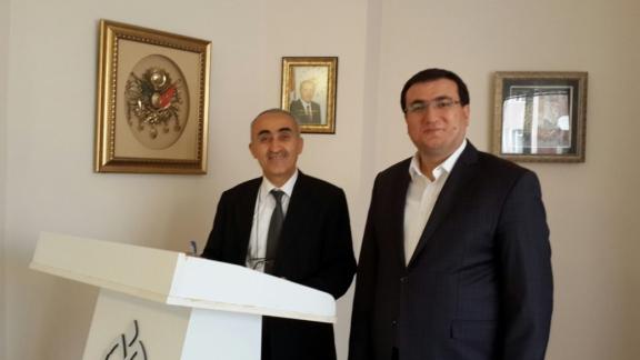 İl Milli Eğitim Müdürümüz Nevzat TÜRKKAN ve Davut KAYA´nın MÜSİAD başkanı Ahmet GÖKMEN´i ziyareti.
