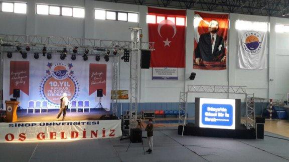 Sinop Üniversitesi 10. Yıl Kuruluş Yıl Dönümü Etkinlikleri Yapıldı