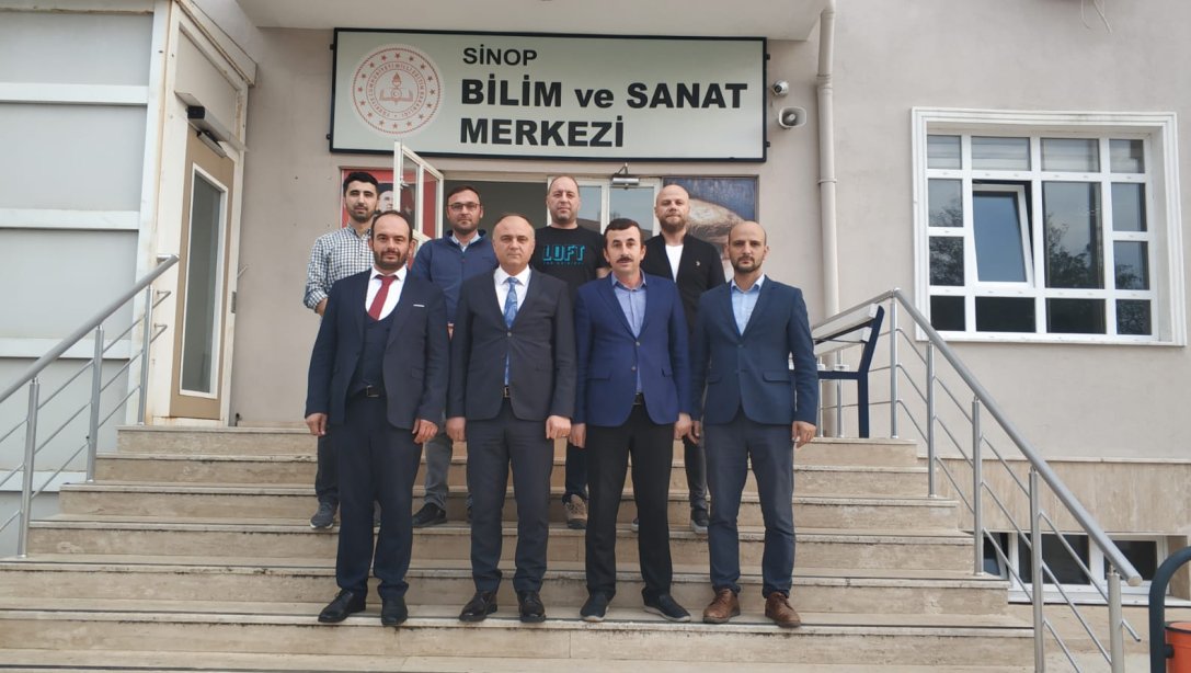 Milli Eğitim Müdürümüz Osman Cebeci Sinop Ölçme Değerlendirme Merkezini Ziyareti