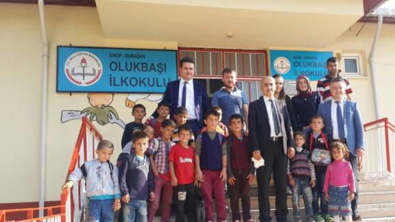 İl Milli Eğitim Müdürü Sayın Nevzat TÜRKKAN Durağan Olukbaşı Köyü İlkokulunu ziyaret etti.