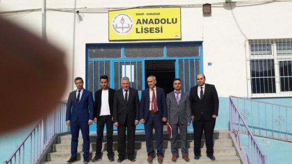 İl Milli Eğitim Müdürümüz Durağan Anadolu Lisesini  Ziyaret Etti.