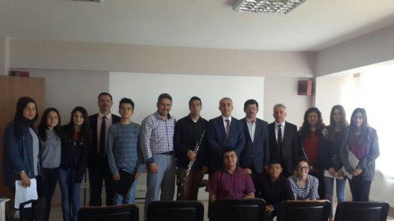 İl Milli Eğitim Müdürümüz Nevzat TÜRKKAN 75. Yıl Cumhuriyet Mesleki ve Teknik Anadolu Lisesi´nin Hazırladığı Programa Katıldı. 