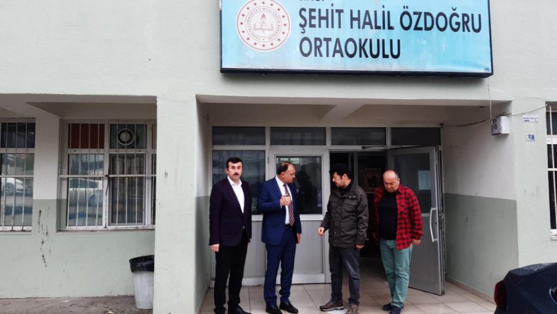  İl Milli Eğitim Müdürümüz Sayın Osman Cebeci Şehit Halil Özdoğru Ortaokulunu Ziyaret Etti